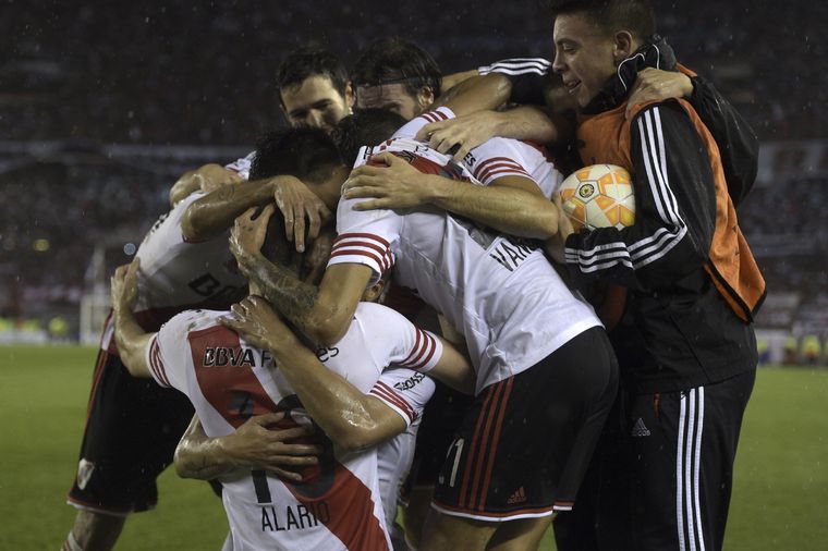 Rojas gritó cAmpeón con River en 2015. Foto: NA