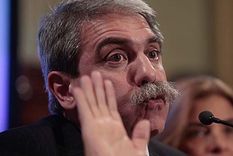 por que anibal fernandez no estuvo el domingo en el bunker k