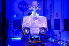 El VIPER de la NASA (abreviatura de Volatiles Investigating Polar Exploration Rover) se encuentra ensamblado. Foto: Dpa.