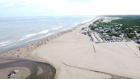 Este destino tiene una de las playas más extensas de la Costa Atlántica Foto: Captura de video de Luis Chapuis