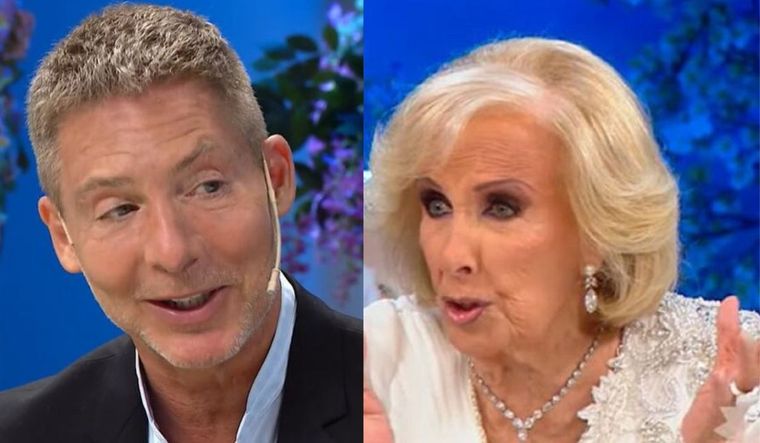 La diva le realizó una consulta sin filtro a su comensal. Foto: Capturas de pantalla: El Trece