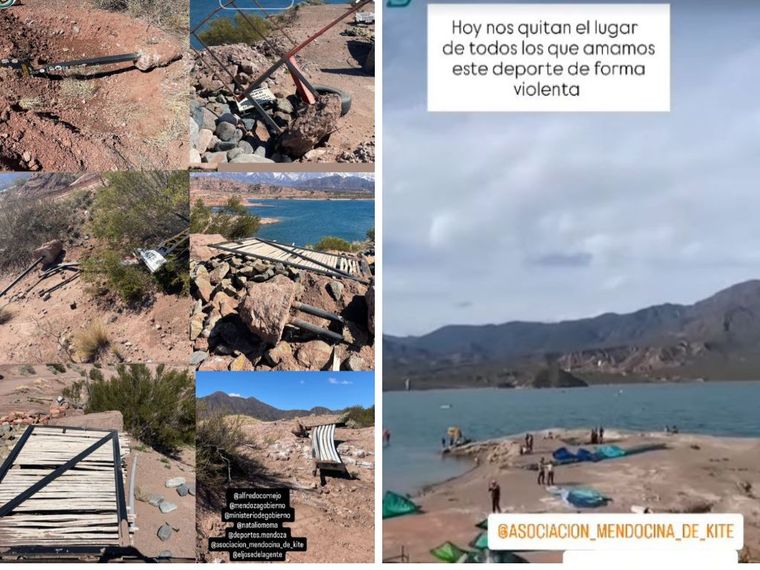 Enojo de la comunidad de kitesurf de Potrerillos. Enojo de la comunidad de kitesurf de Potrerillos.