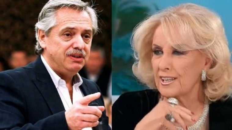 Alberto Fernández y Mirtha Legrand