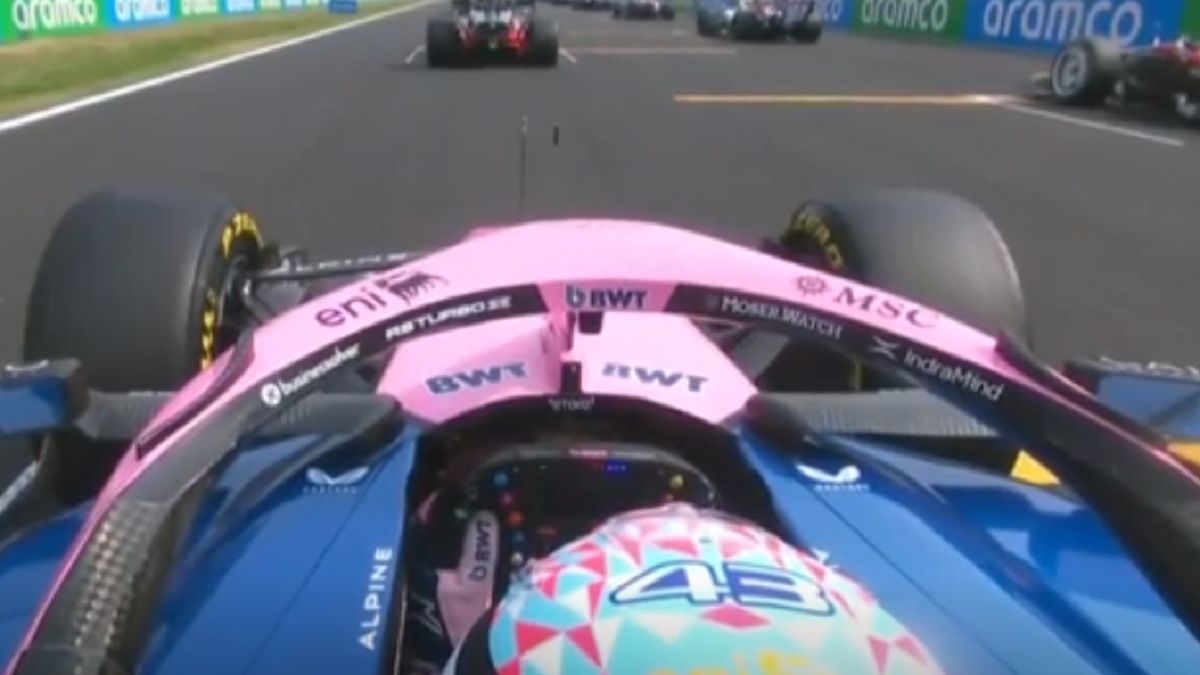 Otra buena largada de Franco Colapinto: volvió a esquivar un auto que se quedó parado
