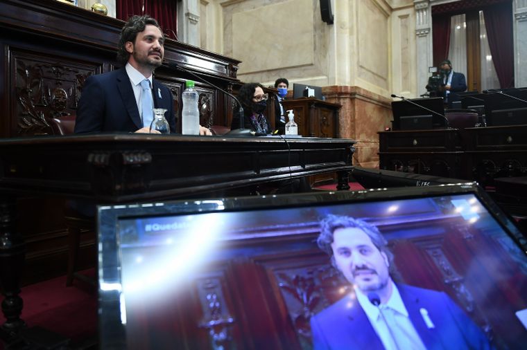 Cafiero expuso ante el Senado en junio.