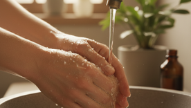 Un ritual de limpieza. Fuente: IA Gemini. Un ritual de limpieza. Fuente: IA Gemini.