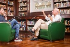 Emmanuel Ferrario y Carlos Pagni en el primer videopodcast de política argentina. Emmanuel Ferrario y Carlos Pagni en el primer videopodcast de política argentina.