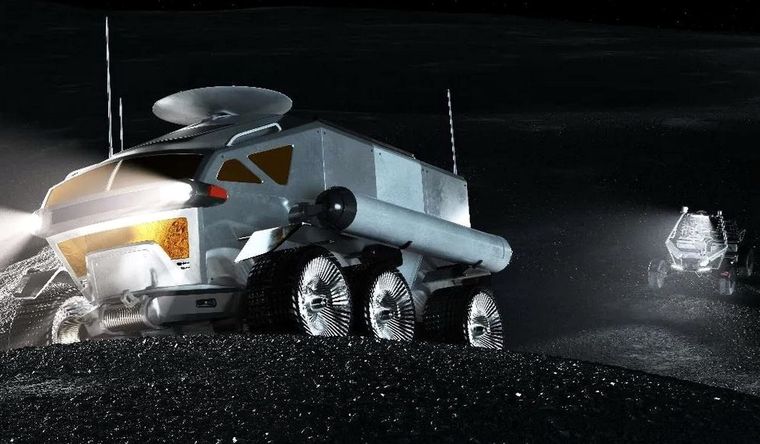 Concepto de róver lunar presurizado en el que trabaja Japón. Foto: Dpa.