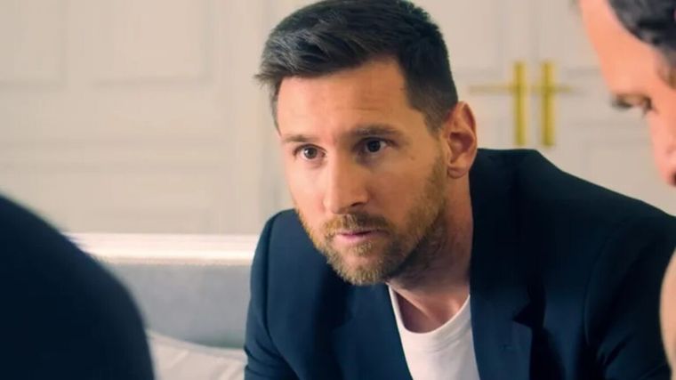 Lionel Messi Lionel Messi en Los Protectores. Foto: Captura de TV