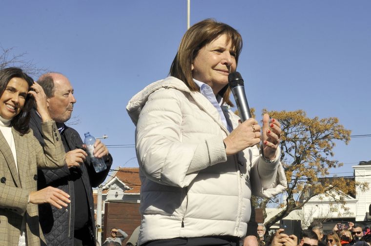 Bullrich participó de un nuevo acto de campaña en Mar del Plata Foto: Télam