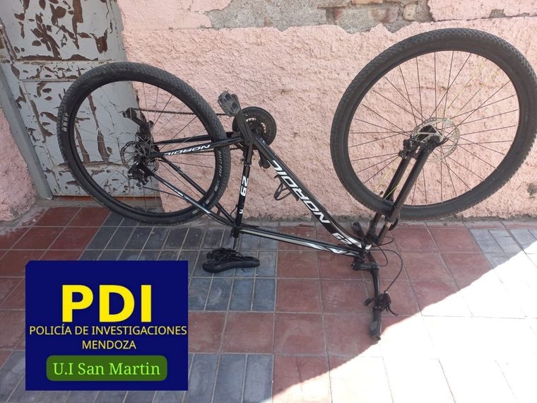 La bicicleta robada Foto: Ministerio de Seguridad