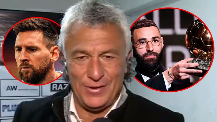 Gorosito hizo gala de su fanatismo por Messi al criticar al Balón de Oro, aunque elogió a Benzema.