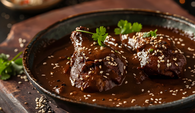 La receta del mole poblano puede contener más de 30 ingredientes diferentes, lo que la convierte en una de las recetas más complejas de la gastronomía mexicana y una de las más antiguas que aún se preparan de forma tradici