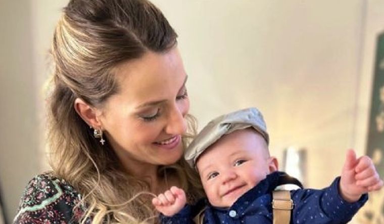Mica Viciconte mostró su primera clase con su bebé