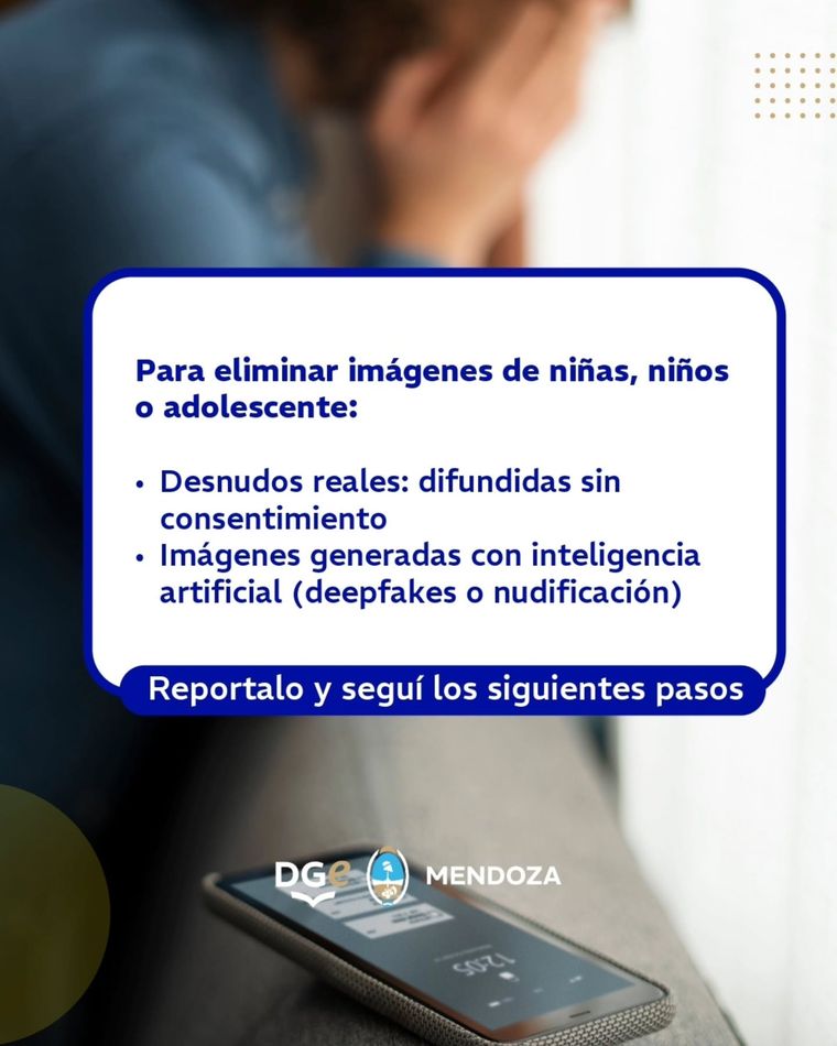 Aunque sea falsa, una imagen íntima de un menor puede causar daño real. Qué hacer para eliminarla y evitar que siga circulando. Aunque sea falsa, una imagen íntima de un menor puede causar daño real. Qué hacer para eliminarla y evitar que siga circulando.