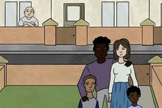 La BBC y la Universidad Southampton Solent crearon una serie de ilustraciones para un video con voces dobladas para abordar el tema y mantener el anonimato de la famila.