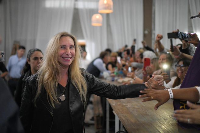 Karina Milei encabezó un acto partidario en Suipacha