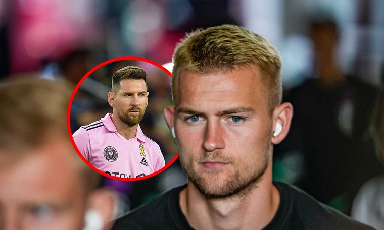 De Ligt llamó retirado a Messi. Foto: MDZ