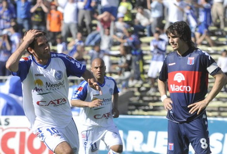 Ramirez festejó, Godoy Cruz no. Foto: Pachy Reynoso / MDZ