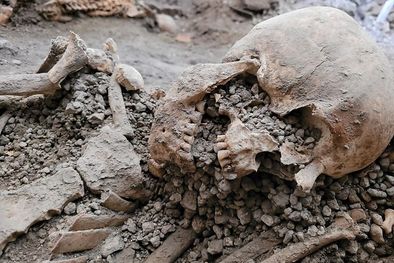 MDZol | Se cree que los esqueletos pertenecieron a dos hombres de al menos 55 años al momento de su muerte. Foto: MINISTERIO DE CULTURA DE ITALIA