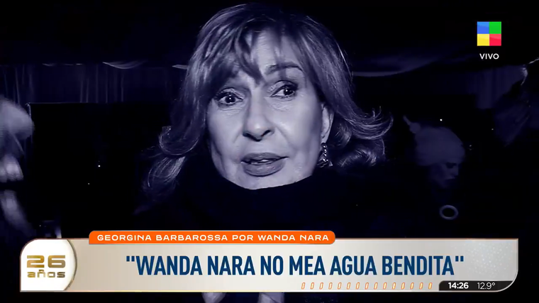 Georgina Barbarossa apuntó contra Wanda Nara. Georgina Barbarossa apuntó contra Wanda Nara. 