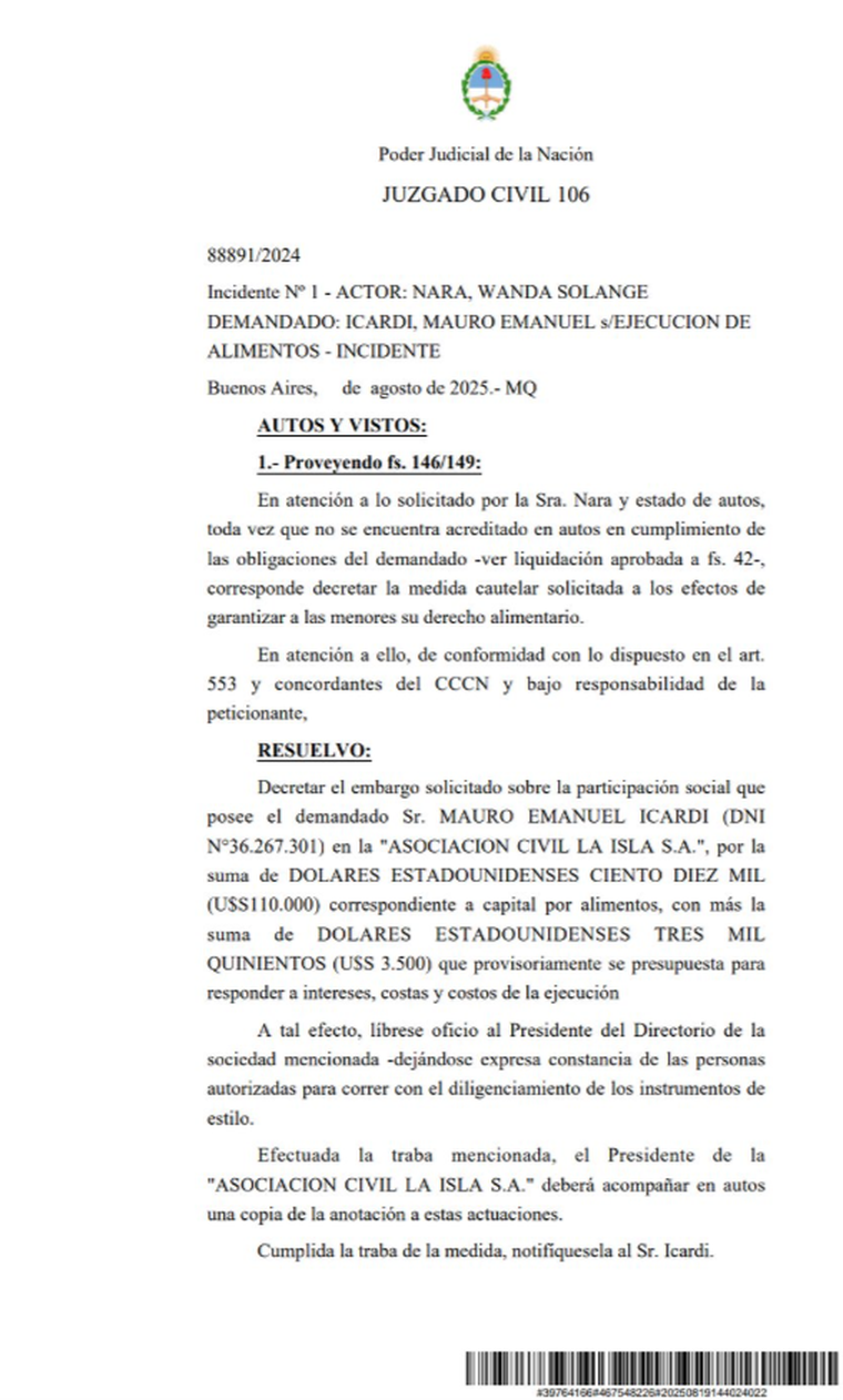 El documento de la Justicia. El documento de la Justicia.