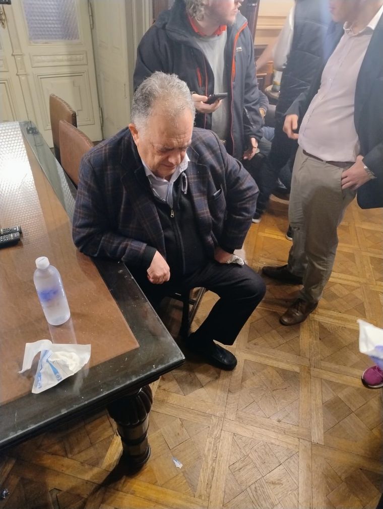 Eduardo Valdés, uno de los diputados víctima del gas lacrimógeno Foto: Gentileza Verónica Benaim