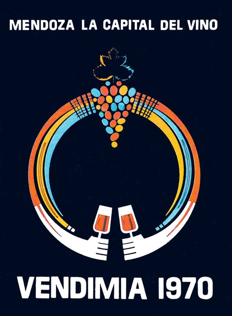 El afiche 1970 apostó a la idea y a la síntesis, y quedó como una pieza clave de la Vendimia. El afiche 1970 apostó a la idea y a la síntesis, y quedó como una pieza clave de la Vendimia.