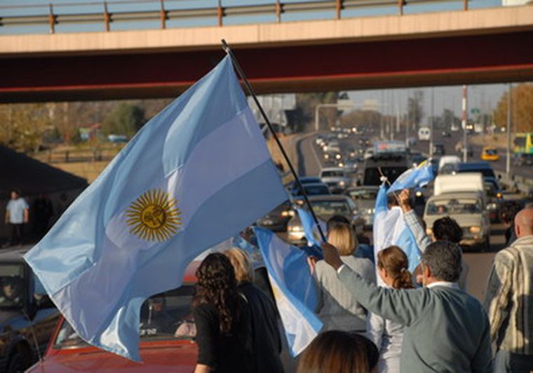 En Mendoza también hubo expresiones de protesta por el conflicto del campo. Foto: Ivana González/MDZ