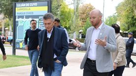 Esteban Allasino junto a Mauricio Macri en una recorrida por Luján. Esteban Allasino junto a Mauricio Macri en una recorrida por Luján.