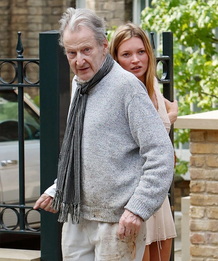 Lucian Freud y Kate Moss juntos en 2003: la prensa sensacionalista especuló sobre la naturaleza de su relación.
