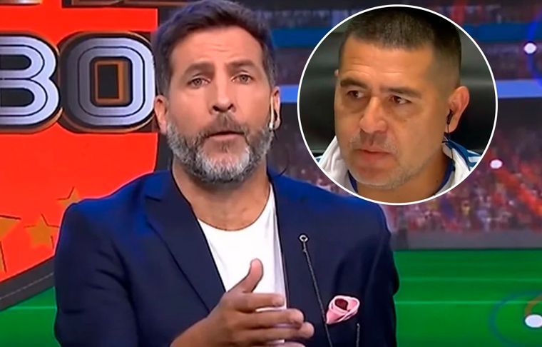 Toti Pasman El periodista criticó fuertemente a Riquelme por una bandera en su contra.
