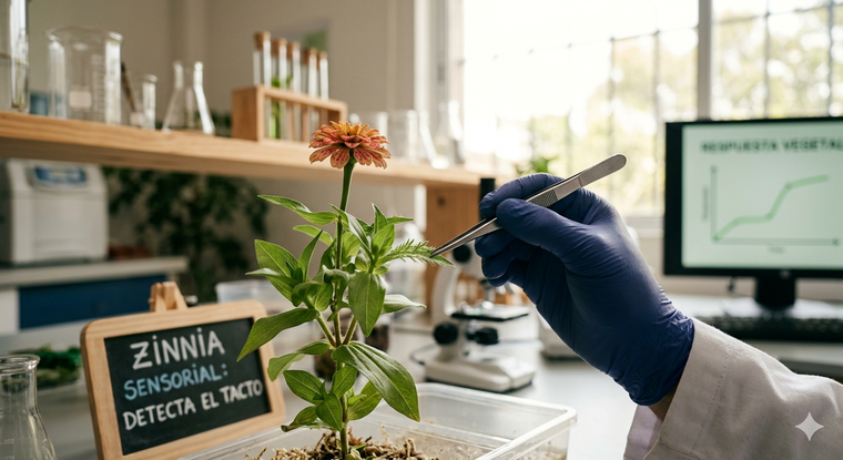 Girasol, una de las plantas que se mueve buscando el sol. Fuente: IA Gemini. Girasol, una de las plantas que se mueve buscando el sol. Fuente: IA Gemini.
