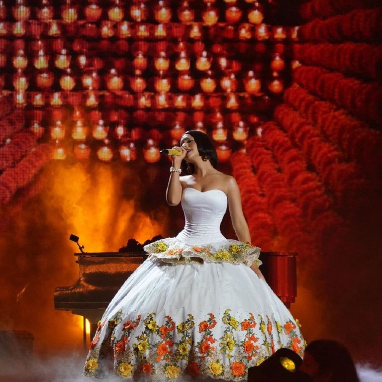 Ángela Aguilar se presentó en los Premios Juventud 2021. Foto: Instagram