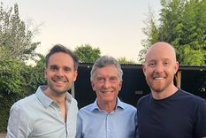 Pradines junto a Macri y Allasino Foto: X:@estebanallasino