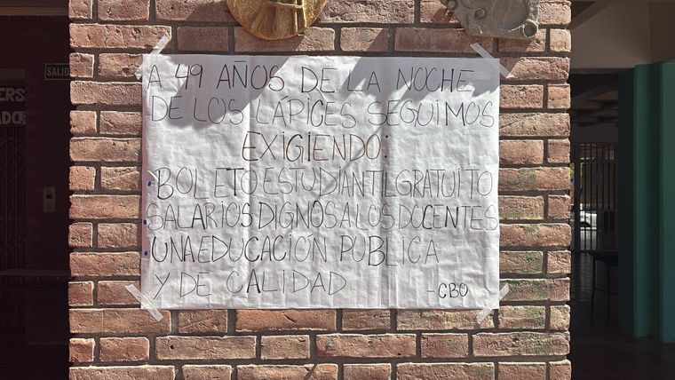 A 49 años de La Noche de los Lápices, los estudiantes secundarios marchan en Mendoza.