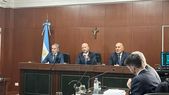 Jueces de Casación (izquierda a derecha: Gustavo Hornos, Mariano Borinsky y Diego Barroetaveña) Jueces de Casación (izquierda a derecha: Gustavo Hornos, Mariano Borinsky y Diego Barroetaveña)