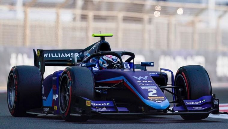 Colapinto sumó vueltas y experiencias en Abu Dhabi. Foto: @WilliamsRacing
