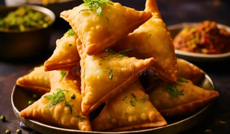 Samosas de papa y guisantes: ideales para fiestas y reuniones Foto: Shutterstock