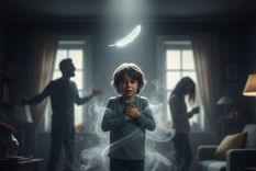 Una emoción que asfixia. Fuente: IA Gemini.