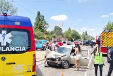 El impactante accidente se produjo en Coquimbito. El impactante accidente se produjo en Coquimbito.