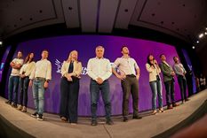 Alfredo Cornejo, Hebe Casado y Luis Petri, referentes de la alianza oficialista. Alfredo Cornejo, Hebe Casado y Luis Petri, referentes de la alianza oficialista.