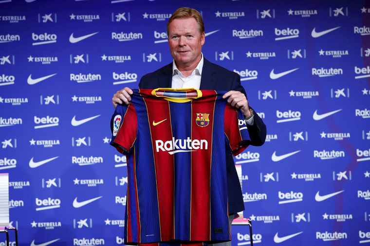 Koeman fue presentado oficialmente. Foto: EFE