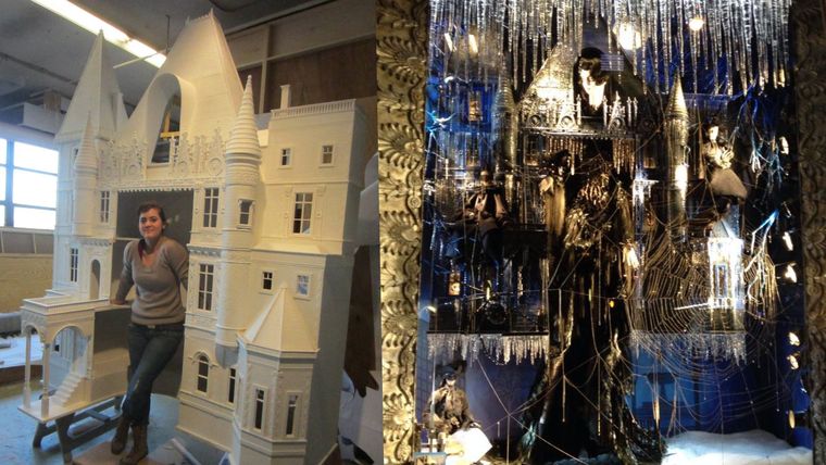 Uno de sus primeros grandes trabajos para una tienda de lujo neoyorkina. Uno de sus primeros grandes trabajos para una tienda de lujo neoyorkina.