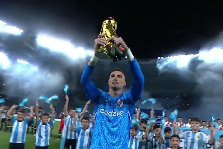 Armani, uno de los campeones del mundo que tiene River. Foto: Archivo