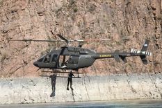 Los trabajos de los helicópteros Bell 407GXi. Foto: Ejercito Argentino Los trabajos de los helicópteros Bell 407GXi. Foto: Ejercito Argentino