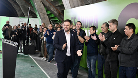 La despedida de Leandro Santoro tras la derrota electoral Foto: NA