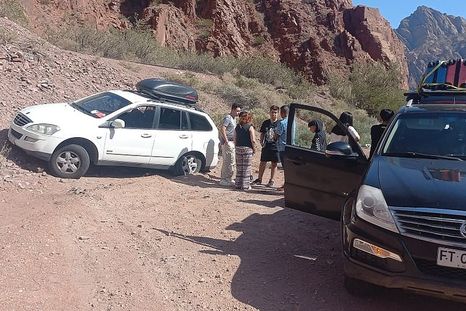 Los vehículos involucrados