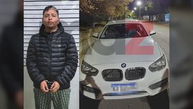 El conductor del BMW blanco que fue detenido como presunto autor del tiroteo contra una casa en Las Heras. El conductor del BMW blanco que fue detenido como presunto autor del tiroteo contra una casa en Las Heras.