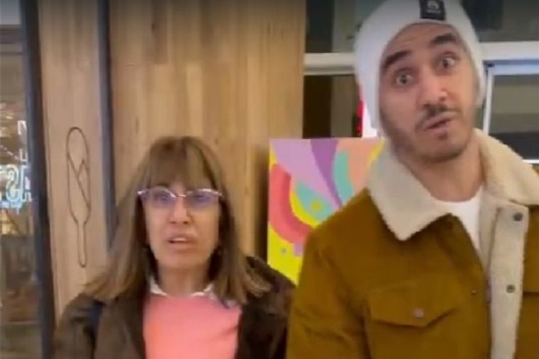 Marta Boiza y Nahuel Bento. Foto: Captura de video.